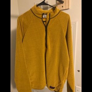 Men’s Large Melanzana Microgrid Zip top